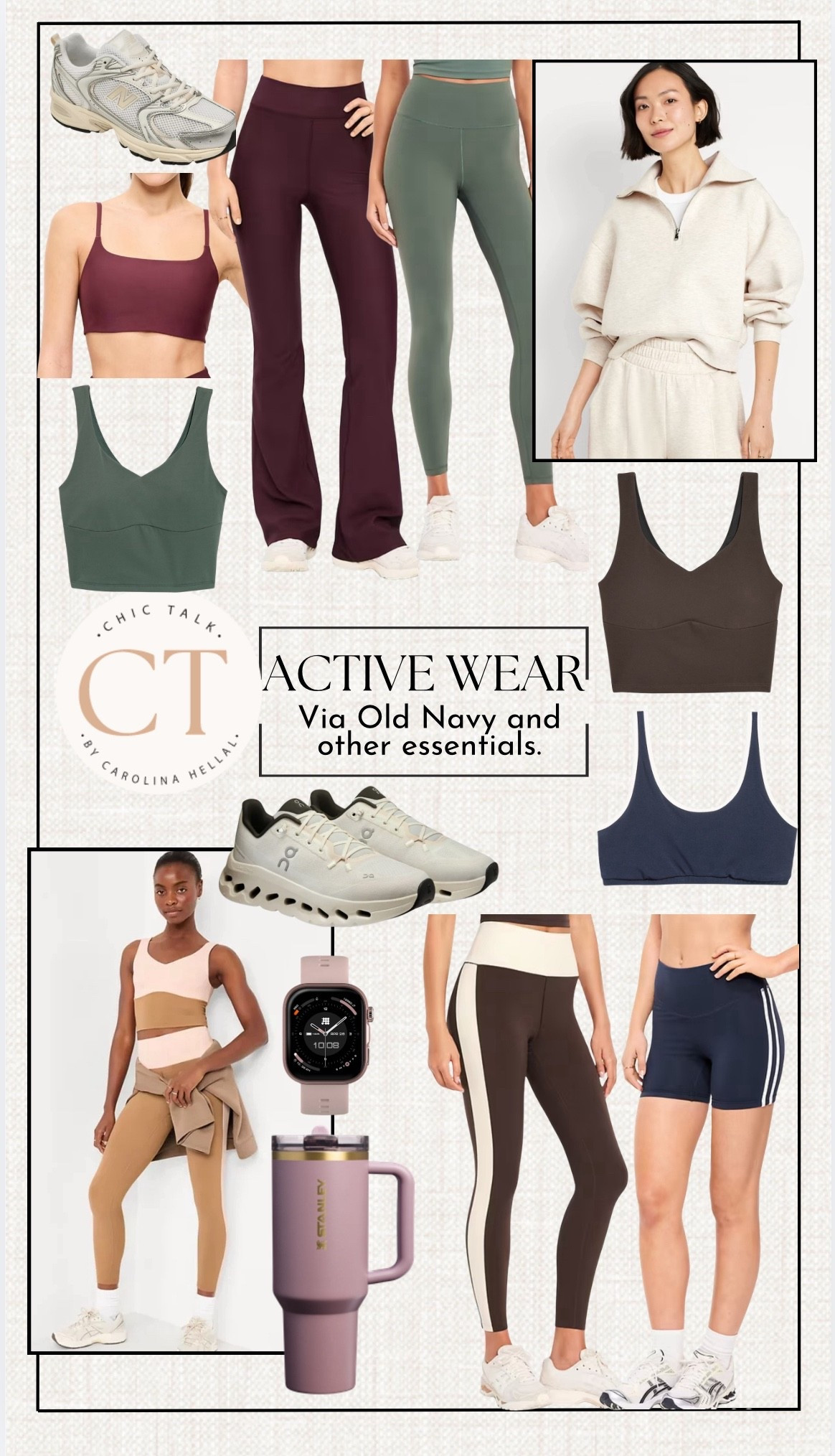 I’m currently Loving Old Navy’s actiwear! Here are the styles I’m loving the most from their StudioSmooth and PowerSoft line. 
I’ve been using those New Balance running shoes and they feel super comfy! 

#LTKSaleAlert #LTKActive #LTKfitnessgoals