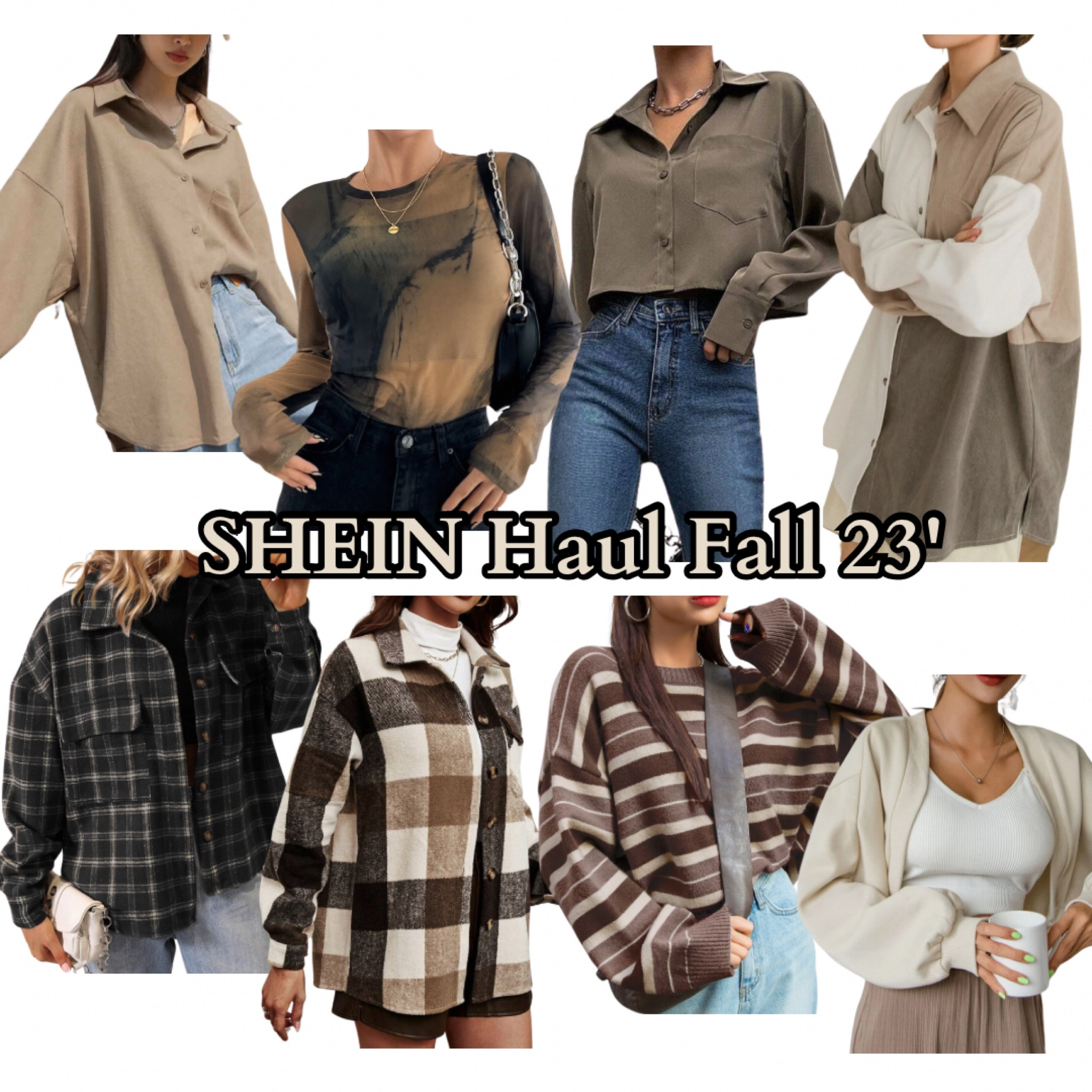 Fall fashion. Winter fashion. Neutrals. Browns. Creams. Affordable fashion.  Shein. Shein haul.

#LTKfindsunder50 #LTKworkwear #LTKstyletip