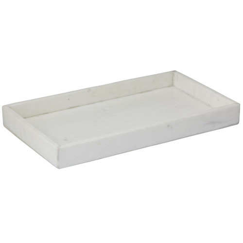 Vinoya Marble Decorative Tray Colour: White | Temple & Webster AU