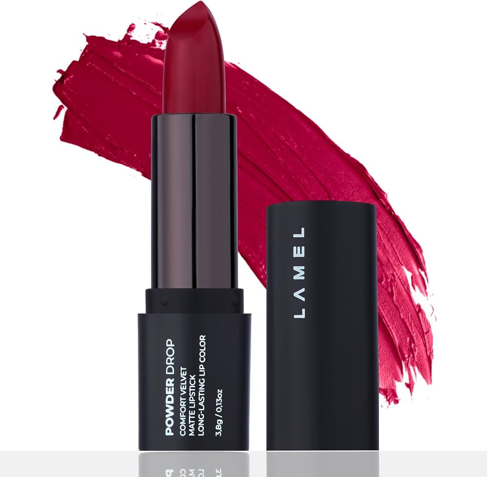 Lamel Powder Drop Lipstick – Long Lasting Matte Lipstick With Creamy & Hydrating Formula, Build... | Amazon (US)