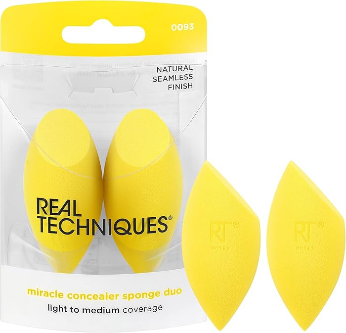 Real Techniques Miracle Concealer Sponge, Makeup Blending Sponge For Liquid & Cream Concealer, El... | Amazon (US)