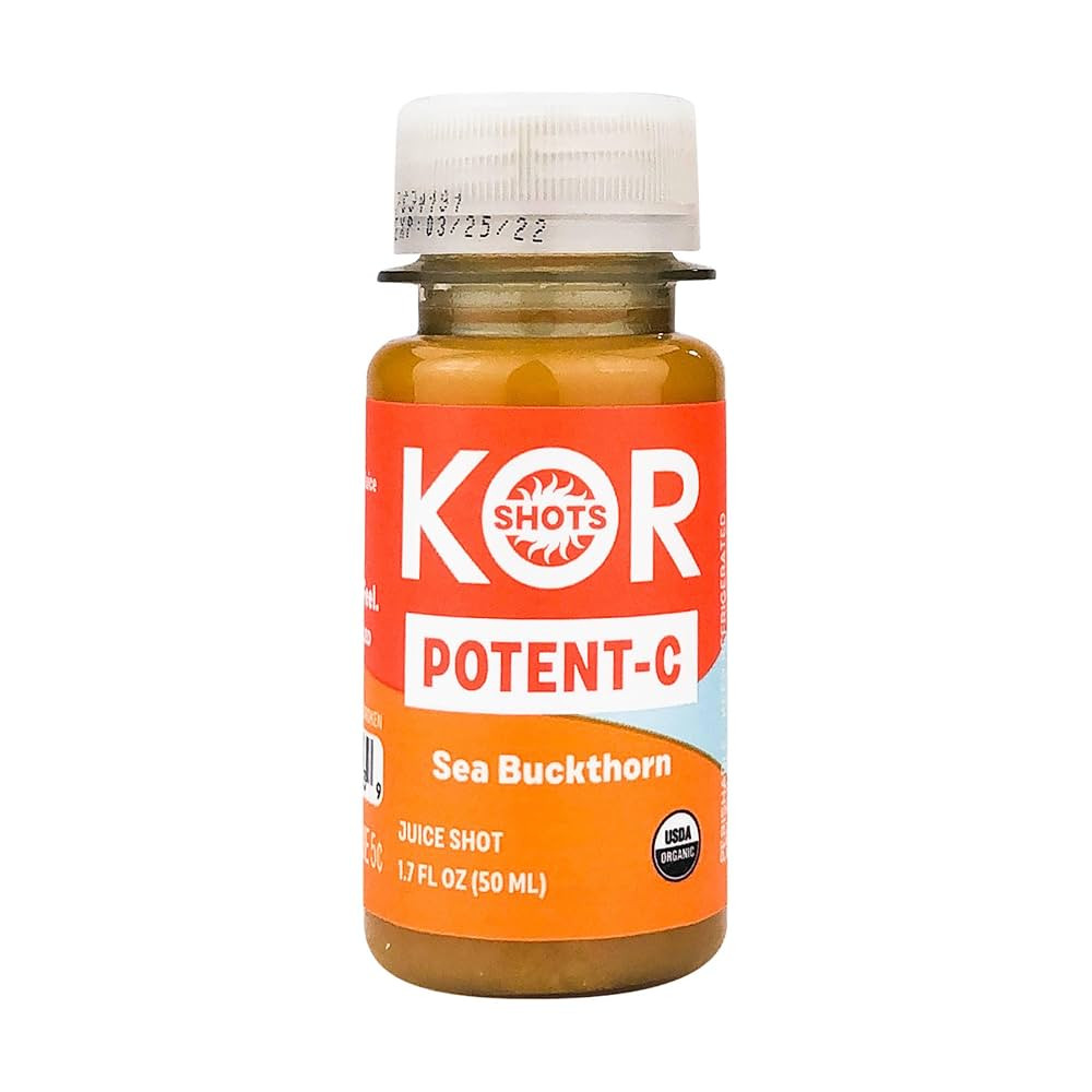 KOR Shots Sea Buckthorn and Baobab Shot - 1.7 Fl Oz - Potent C - Superfoods Vitamin C Shot - USDA... | Amazon (US)