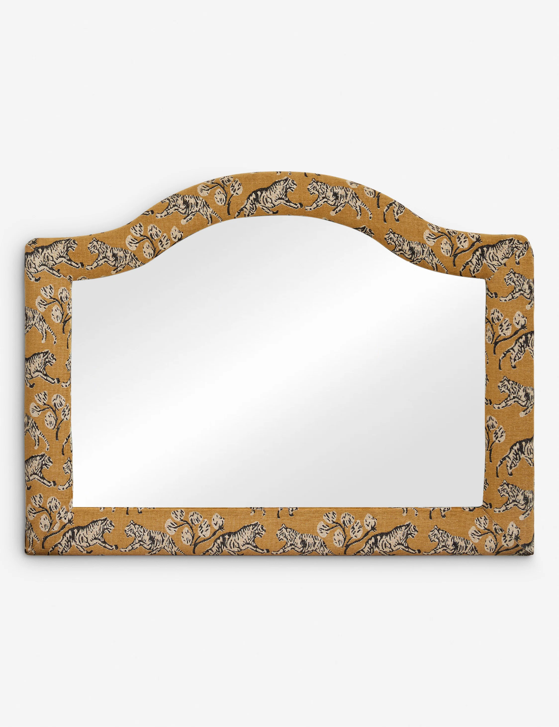 Tiger Upholstered Mantel Mirror by Sarah Sherman Samuel | Lulu and Georgia 