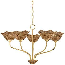 Mitzi Kehlani Chandelier Aged Brass | www.lampsplus.com | Lamps Plus