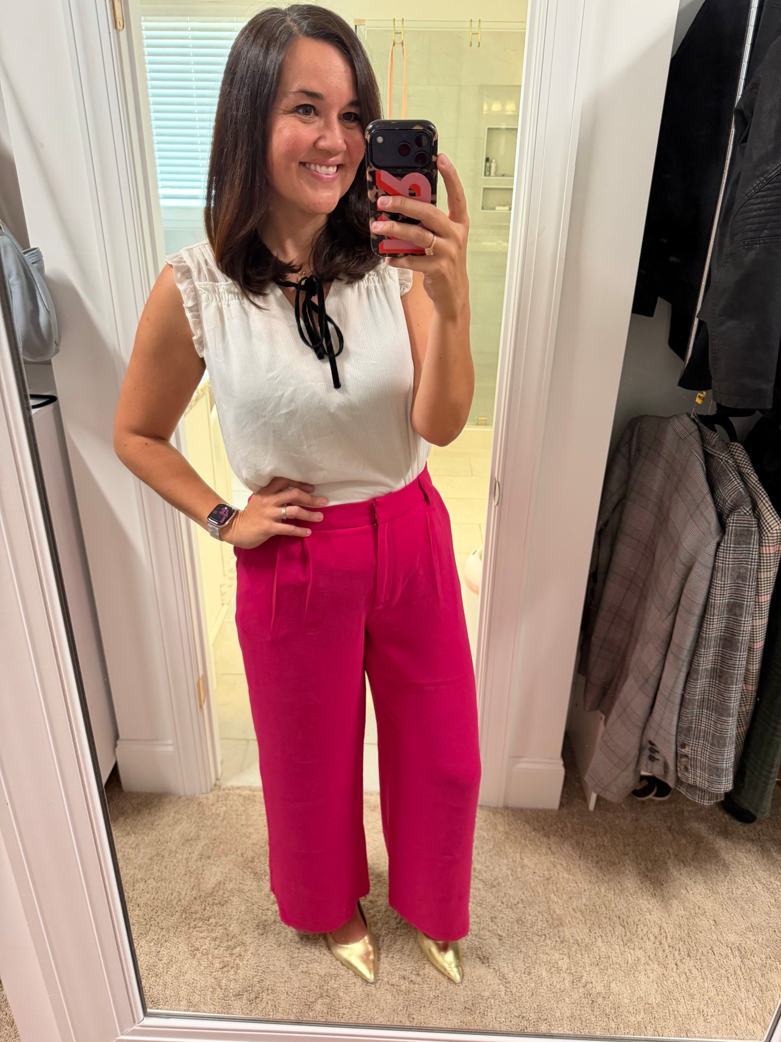 Top - Size Medium
Pants - Size 8 Regular (ordered this length by accident, I need the tall) 

#LTKOver40 #LTKSaleAlert #LTKSeasonal