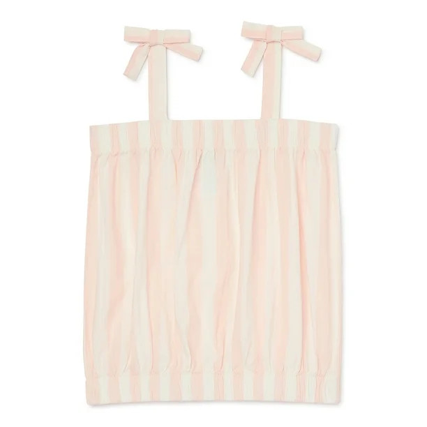 Garanimals Baby and Toddler Girl Tie Shoulder Tank Top, Sizes 12M-5T - Walmart.com | Walmart (US)