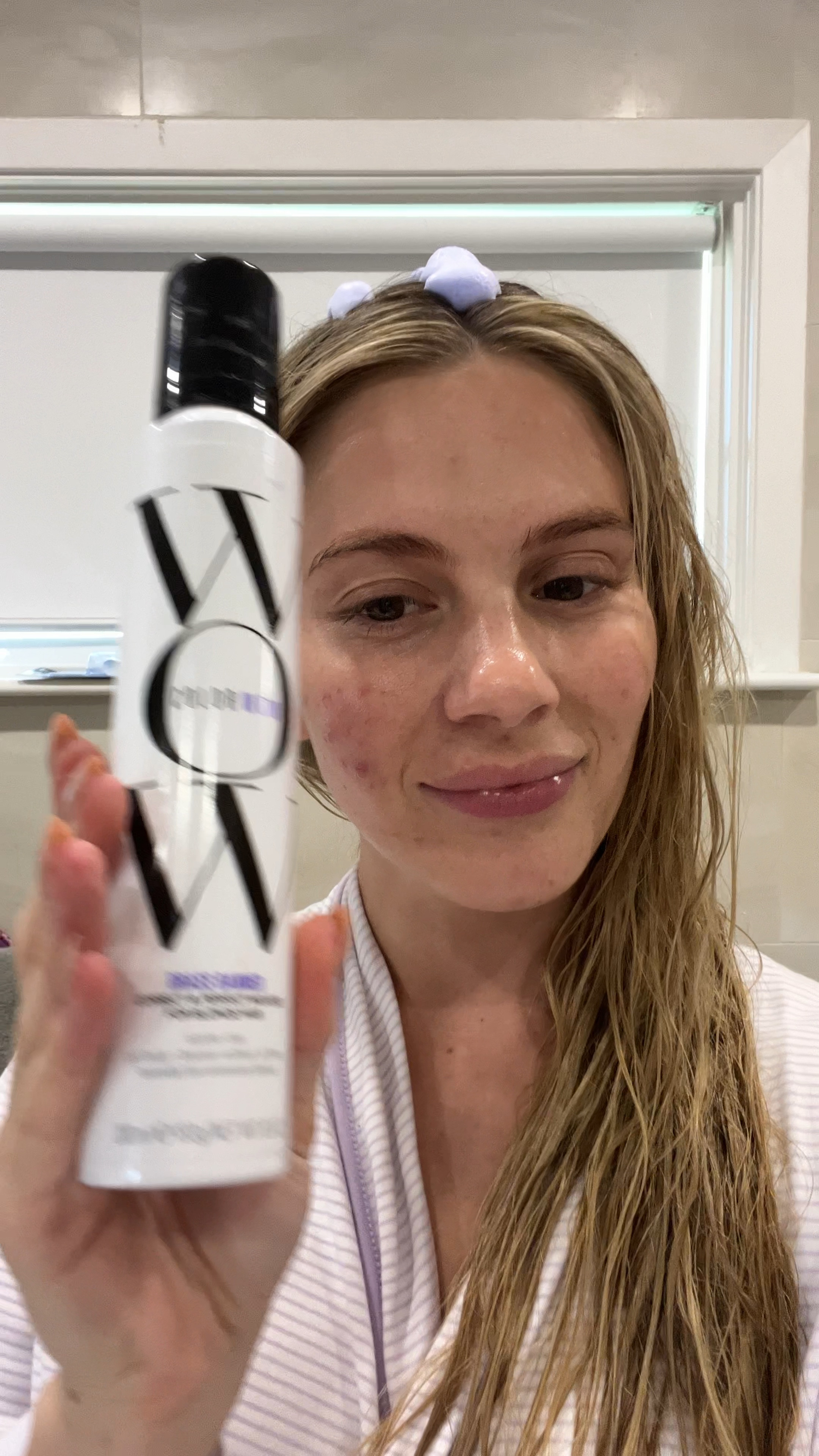 Purple mousse by color wow color corrects and volumizes - the perfect mousse for blondes who want to rid of brassy tones and have good volume 

#LTKfindsunder50 #LTKbeauty