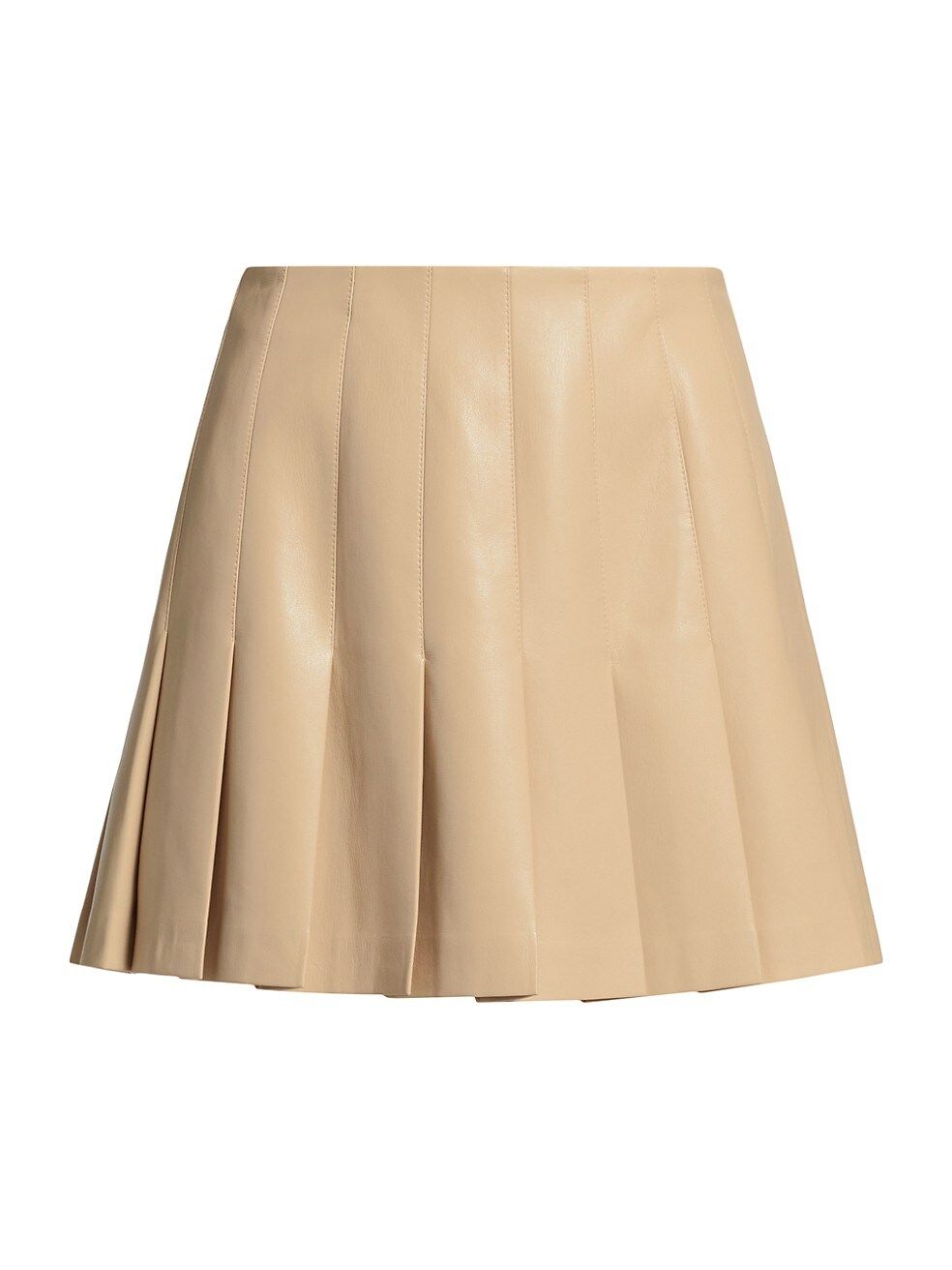Carter Pleated Vegan Leather Miniskirt | Saks Fifth Avenue