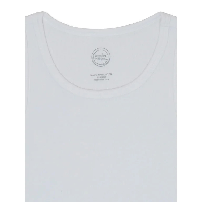 Wonder Nation Girls Kid Tough Tank Top, Sizes 4-18 and Plus - Walmart.com | Walmart (US)