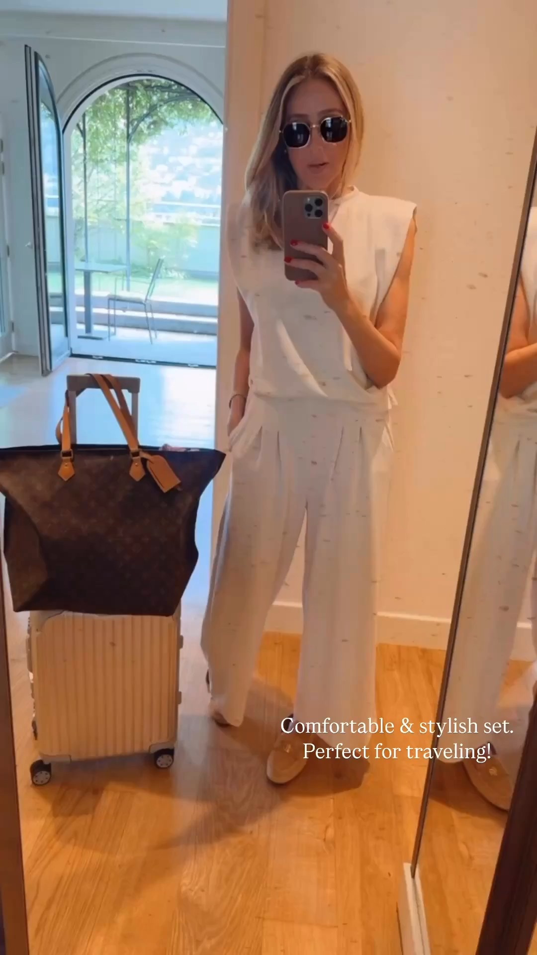 Comfortable and stylish travel outfit 
Perfect for our 4 hour drive to Florence , Italy 🇮🇹 
Wearing a size small 
Airport outfit 
Travel outfit 
Cozy set 
Cozy travel outfit 



#LTKootd #LTKU #LTKTravel