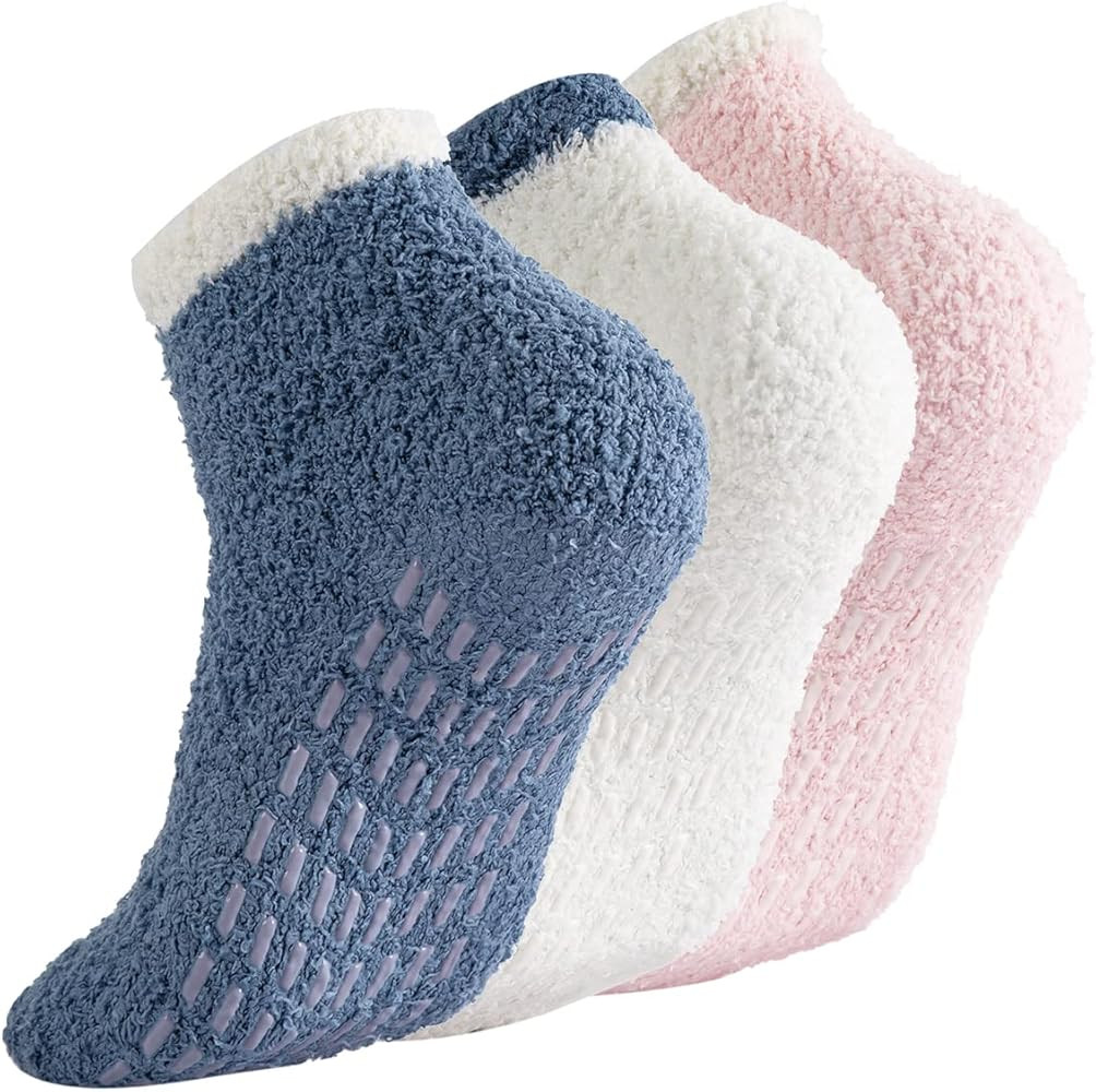 Breslatte Non Slip Hospital Socks with Grips for Women Grip Slipper Socks for Women Gifts | Amazon (US)
