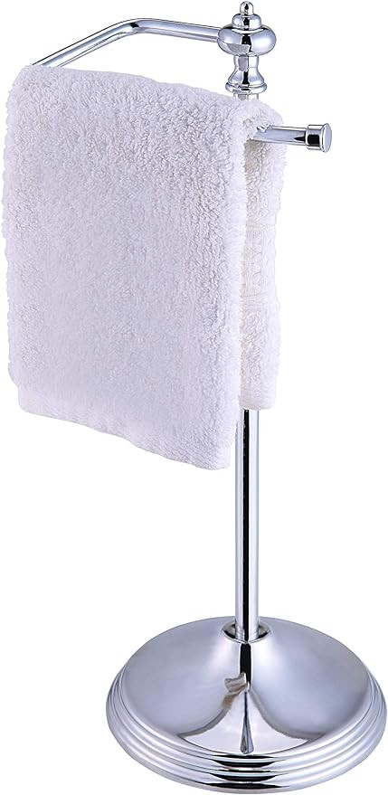 SunnyPoint Heavy Weight Classic Decorative Metal Fingertip Towel Holder Stand for Bathroom, Kitch... | Amazon (US)
