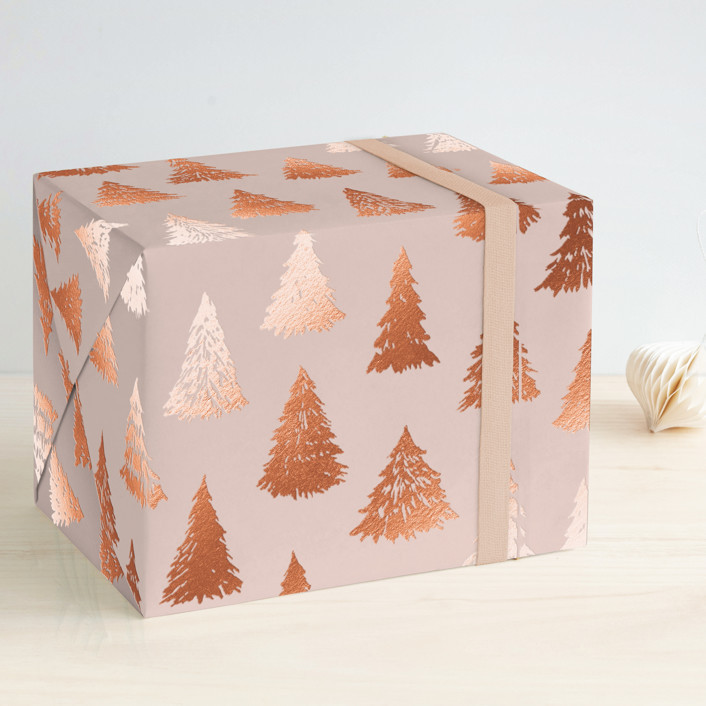 Gilded Forest Foil-Pressed Wrapping Paper Sheets | Minted