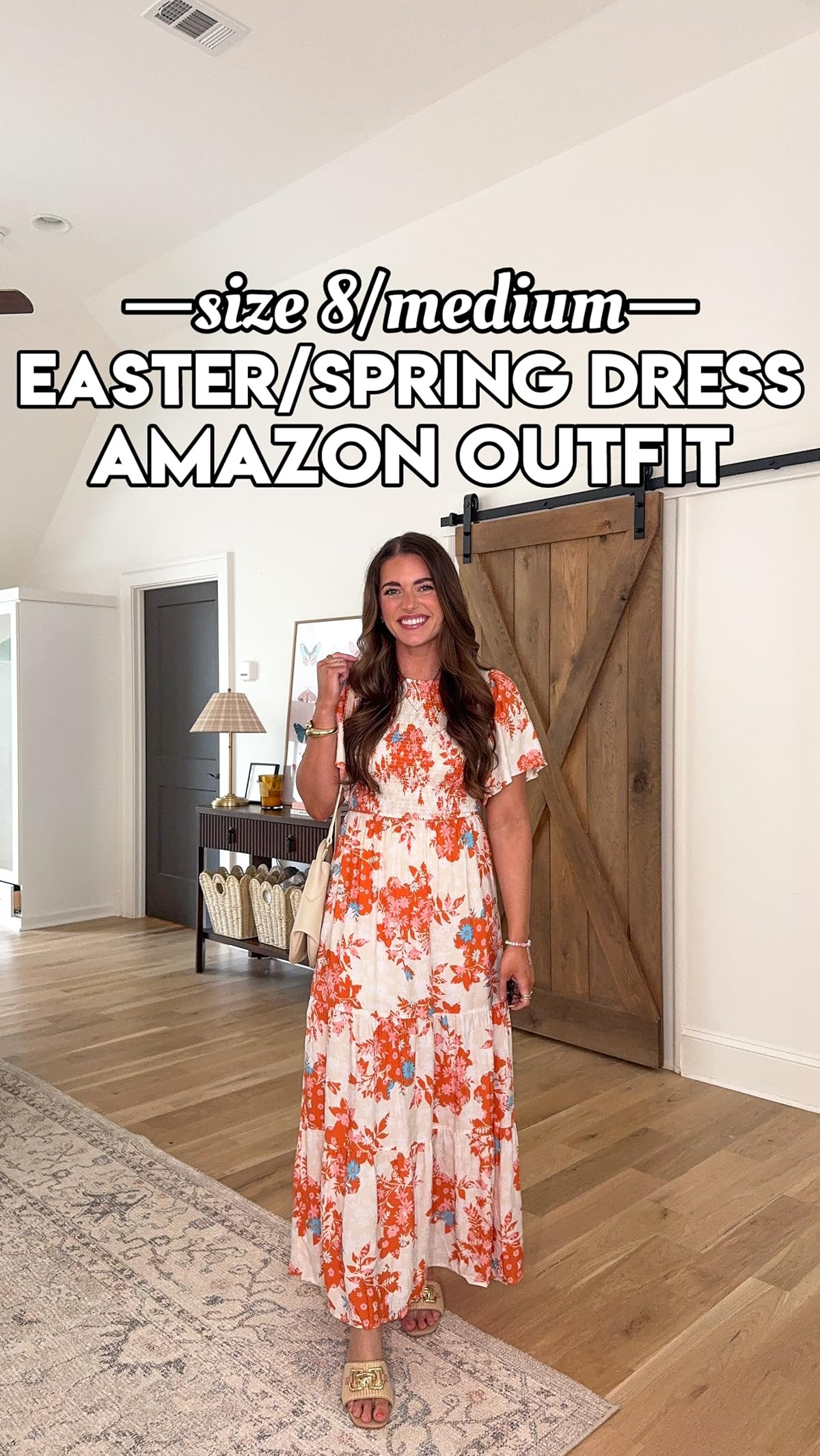 ZESICA Women's 2026 Summer Casual Floral Print Short Flutter Sleeve Crew Neck Smocked High Waist ... | Amazon (US)