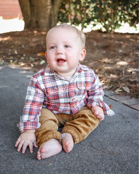 Baby boy fall outfit from Tea Collection - use code KERIB20 to save through 10/2/23.

Baby flannel / flannel shirt / corduroy pants / baby boy outfit / baby boy fall outfit 

#LTKSeasonal #LTKkids #LTKbaby