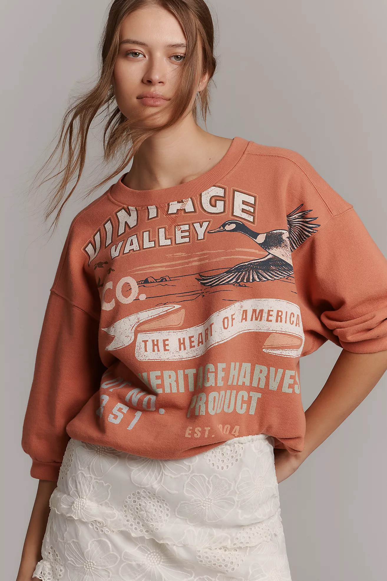 The Niki Bubble Sweatshirt by Pilcro | Anthropologie (US)