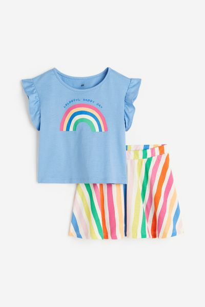 2-piece Top and Skorts Set | H&M (US + CA)