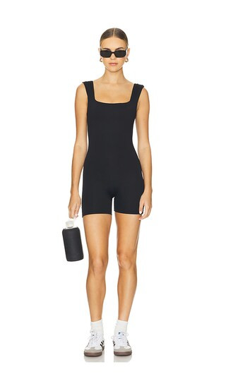 Backless Romper in Jet Black | Revolve Clothing (Global)