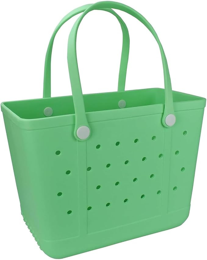 Lightweight Extra large Rubber Beach Bag Small mini Tote Bag for Gym Waterproof medium Open Handb... | Amazon (US)