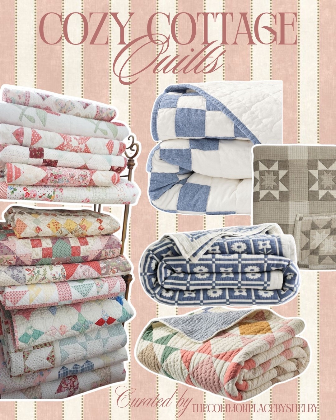 There’s something about January that makes me want quilts layered, lamps turned low, and everything feeling a little softer. These cottage-style quilts feel timeless and cozy—like they’ve been loved for years 🤍

#LTKHome #LTKSeasonal #LTKselfcare