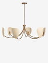 Click for more info about Brevin Chandelier, Cream and Antique Brass, 53"Dia