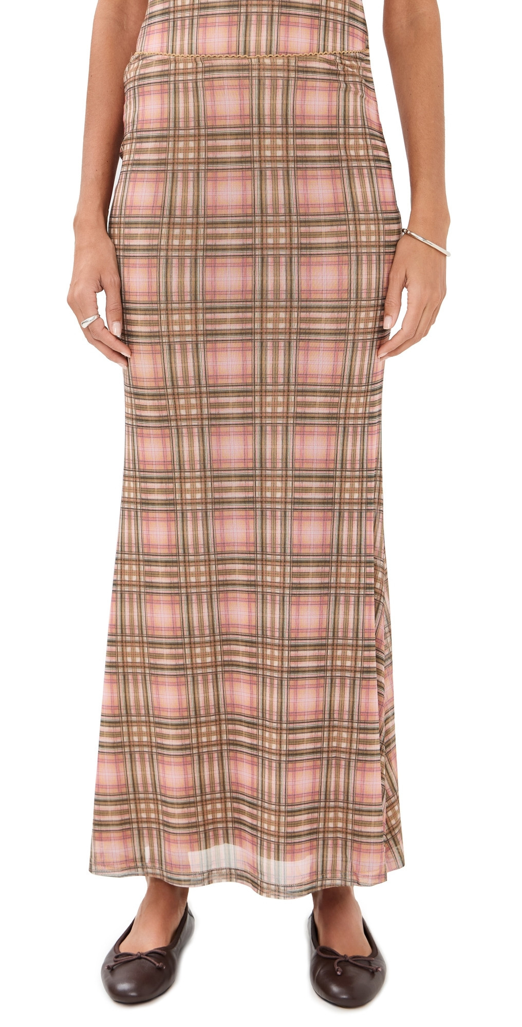 Another Girl Mesh Print Skirt Multi S | Shopbop