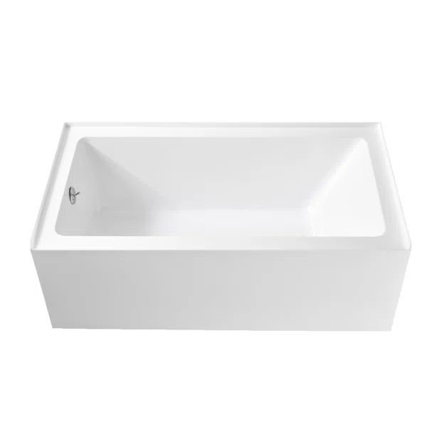 O-TUB-6030L 59'' x 29'' Alcove / Tile In Soaking Acrylic Bathtub | Wayfair North America