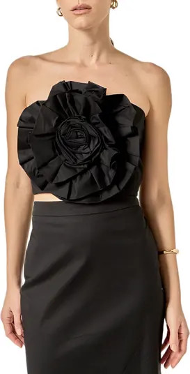 3D Floral Crop Top | Nordstrom