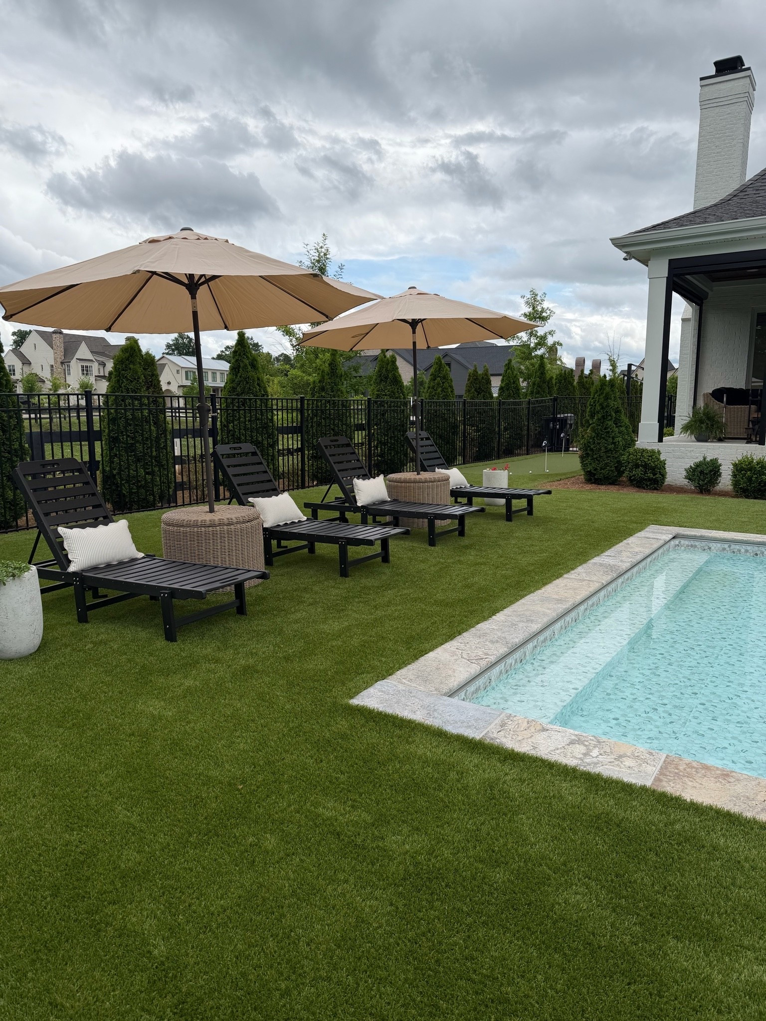 A little pottery barn mixed with Amazon for a perfectly cozy poolside space 🤍

#LTKHome #LTKSwim #LTKSeasonal