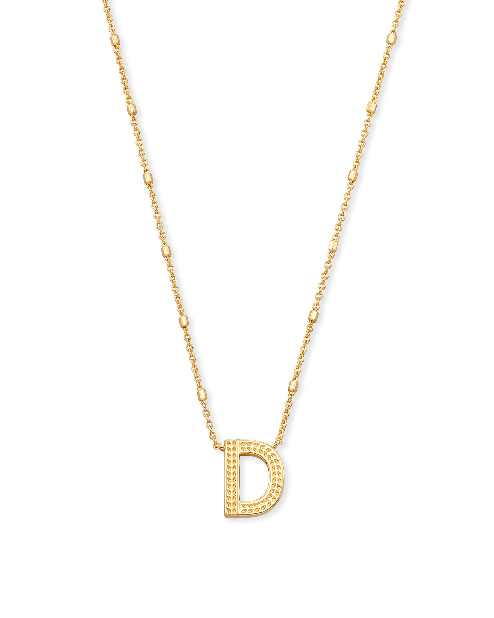 Kendra Scott Letter D Pendant Necklace in Gold | Metal | Kendra Scott