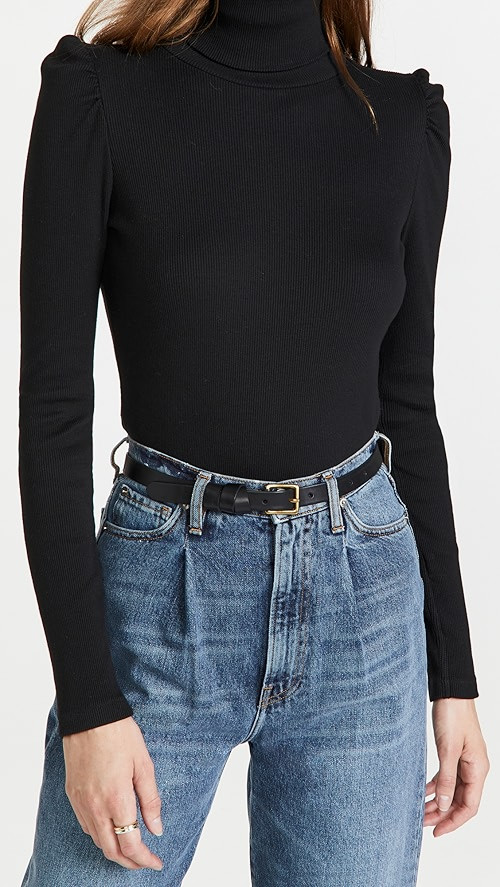 Puff Sleeve Turtleneck | Shopbop