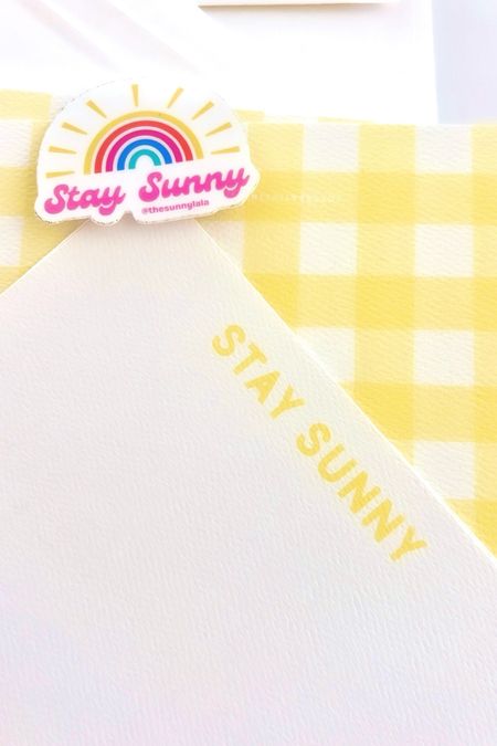 Stay Sunny ☀️☀️☀️
… my fave stationary for official The Sunny La La biz! I’m a big fan of having some stationary with fave sayings, hashtags, words etc. Something creative to mix in with your name / monogram options!

Use code NICOLE10 to enjoy 10% off any purchases with Joy Creative Shop!



#LTKSeasonal #LTKGiftGuide #LTKFamily