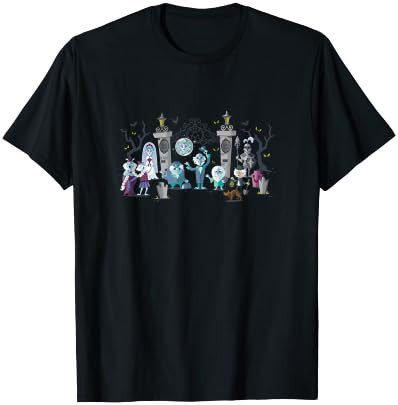 The Haunted Mansion Iconic Characters at Mansion's Entrance T-Shirt | Amazon (US)