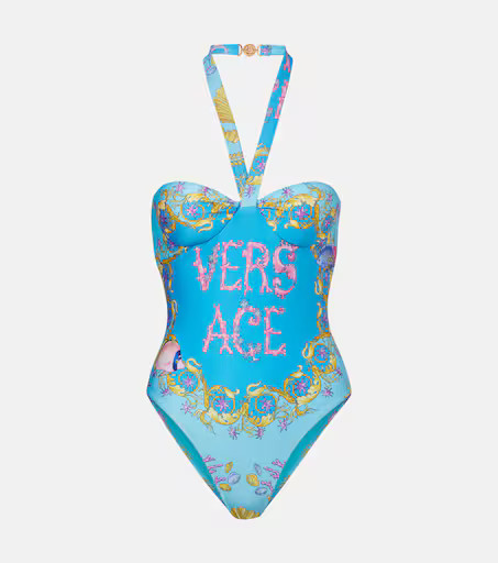 Printed halterneck swimsuit | Mytheresa (US/CA)