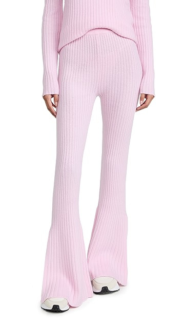 Ribbed Knitted Flare Pants | Shopbop