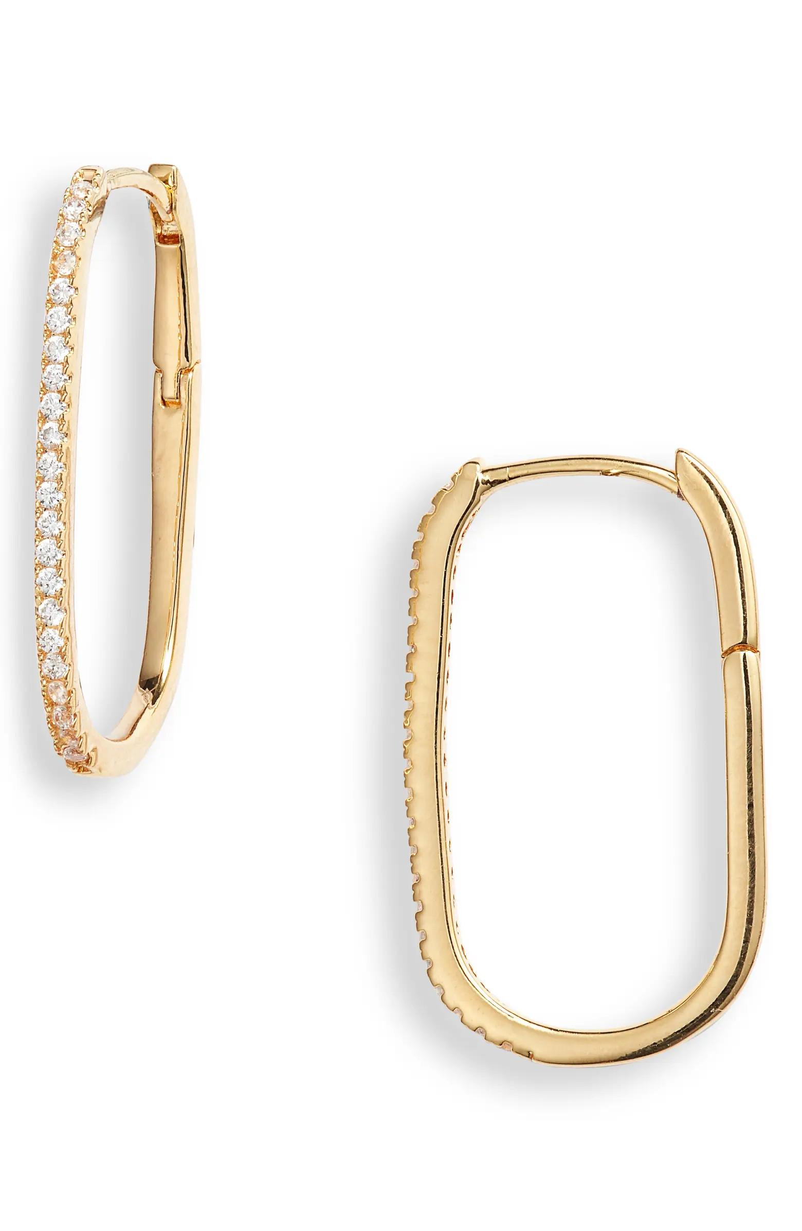 Nordstrom Demi Fine Skinny Oval Hoop Earrings | Nordstrom | Nordstrom