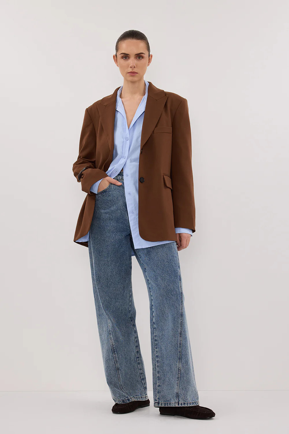 HARLEY RUST BOYFRIEND BLAZER | DISSH