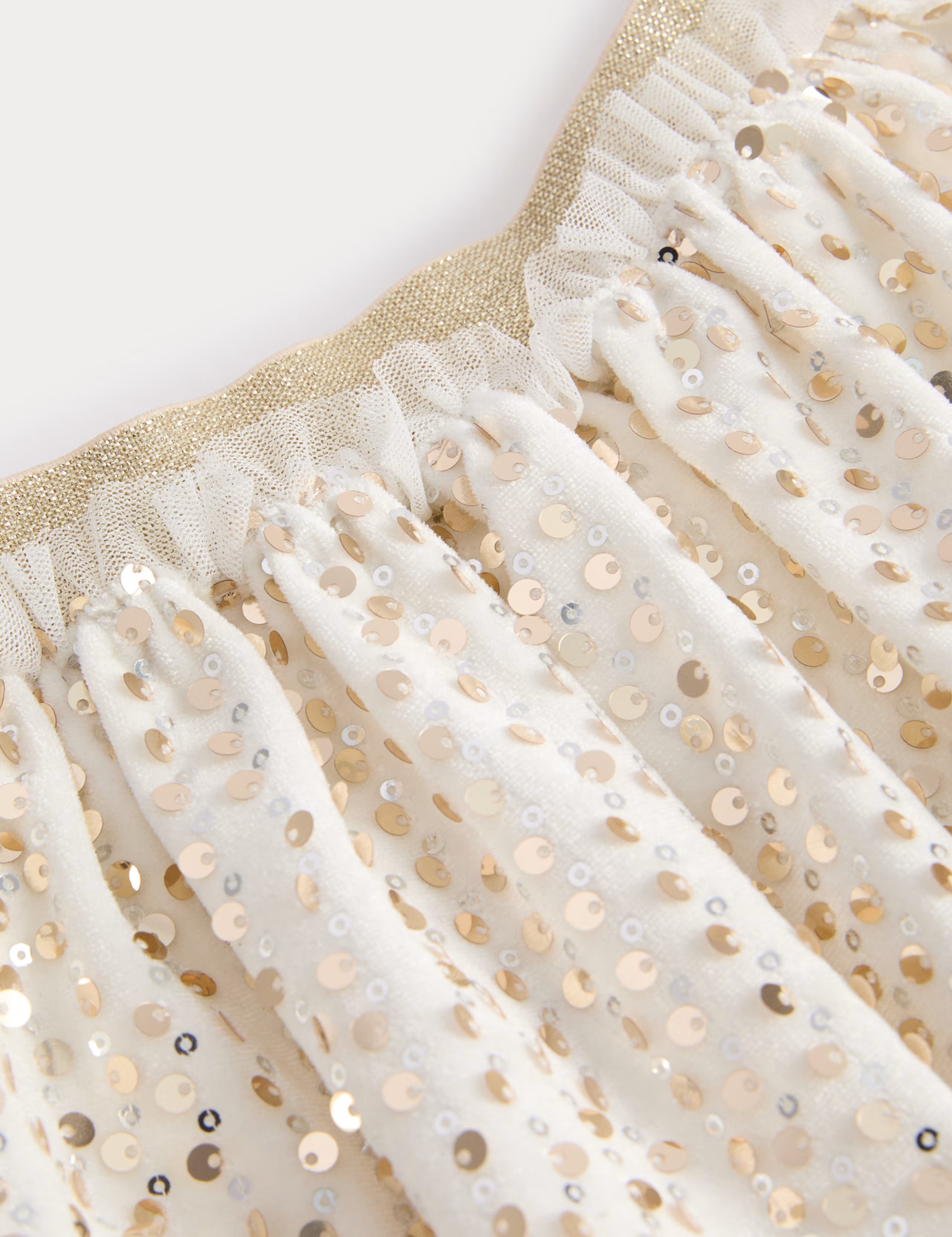 Elasticated Waist Sequin Skirt (2-8 Yrs) | M&S | M&S | Marks & Spencer (UK)