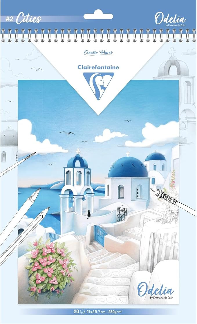 Clairefontaine 95742C Bloc de Coloriage Pour Adulte Créativité Détente Zen Décors de Villes -... | Amazon (FR)