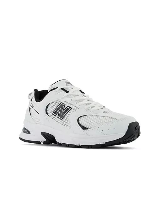 New Balance 530 trainers in white silver and black | ASOS (Global)