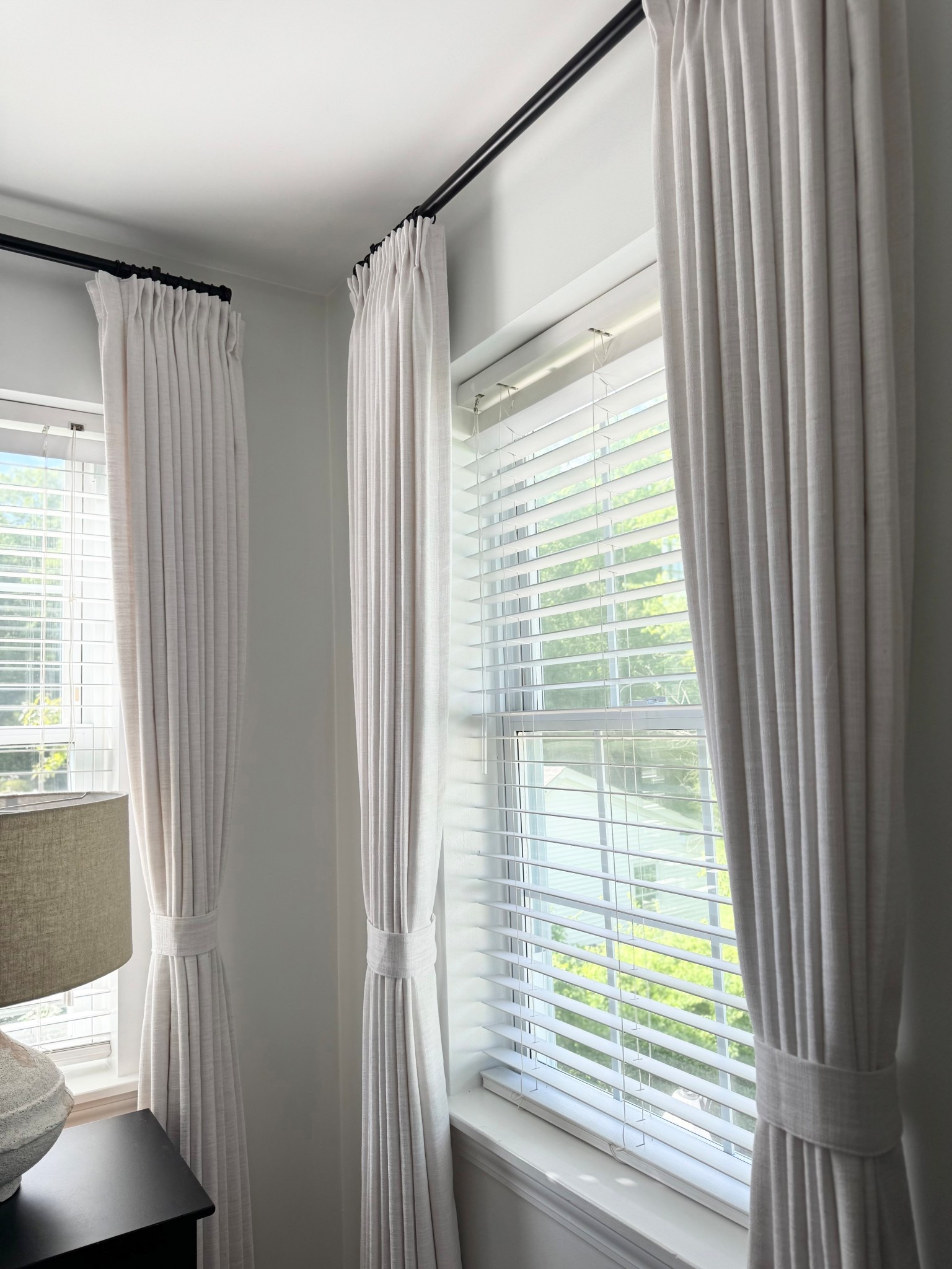 Liz Linen Drape Pleated in beige white 

#LTKStyleTip #LTKHome