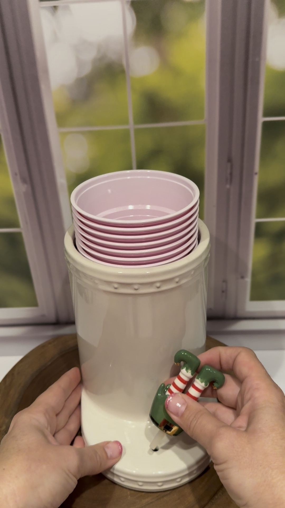 I love using my Nora Fleming large crock as a cup holder! You can change out the ornament for different holidays and occasions! 

#LTKHome #LTKWatchNow #LTKFamily