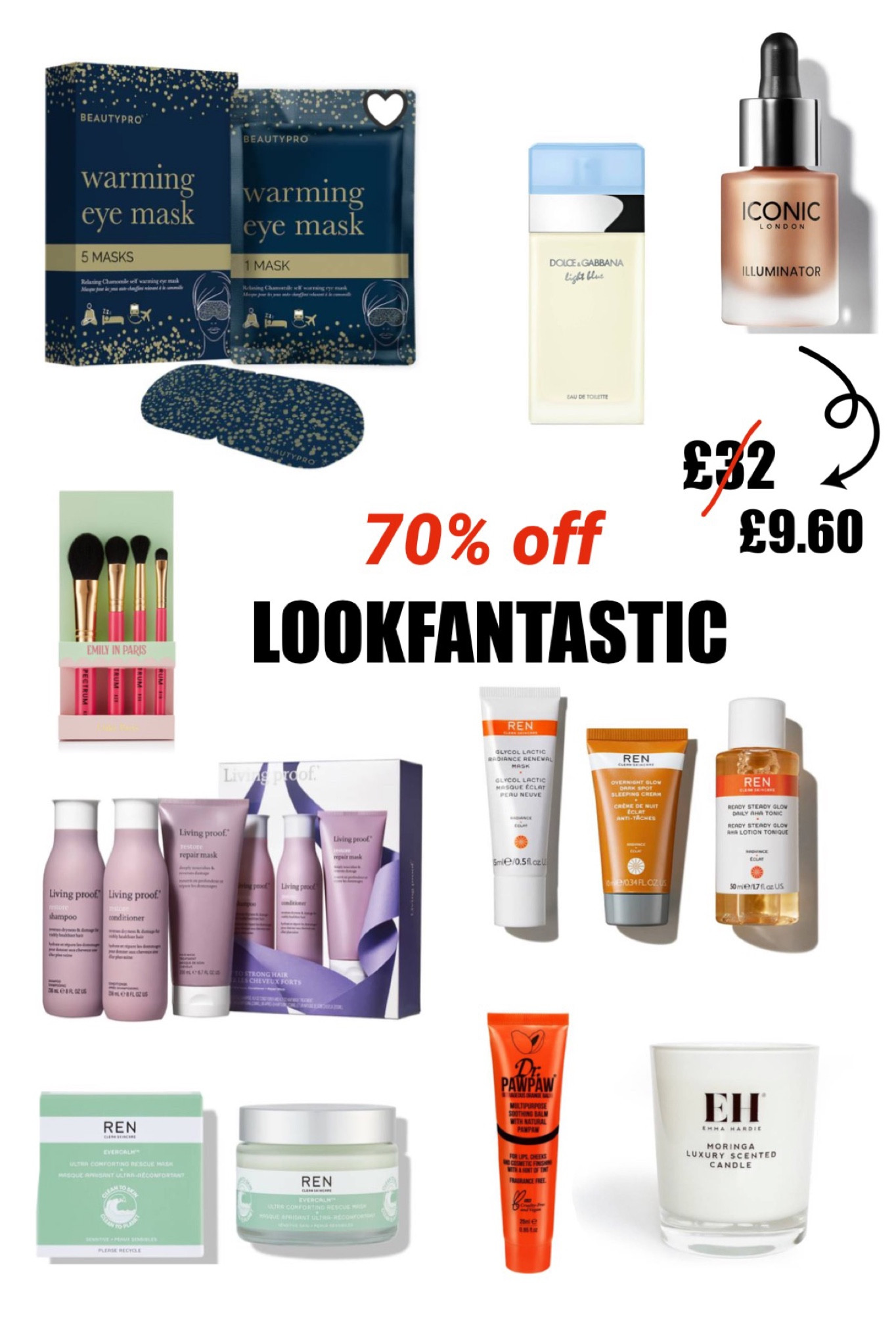 this has to be the biggest lookfantastic sale i’ve ever seen 😅. all of these items and more are currently 70% off on the uk website. highly highly recommend the ren evercalm mask if you have sensitive / irritated skin ☺️ 

#LTKeurope #LTKbeauty #LTKCyberweek