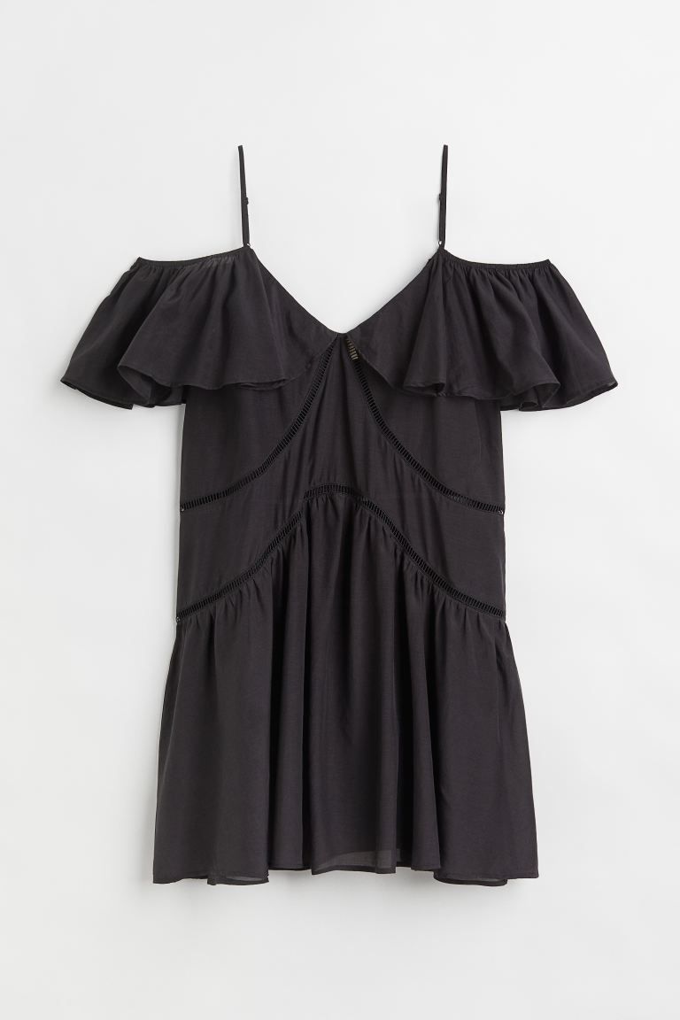 New ArrivalShort, relaxed-fit, sleeveless dress in an airy, woven cotton fabric. Narrow, adjustab... | H&M (US)