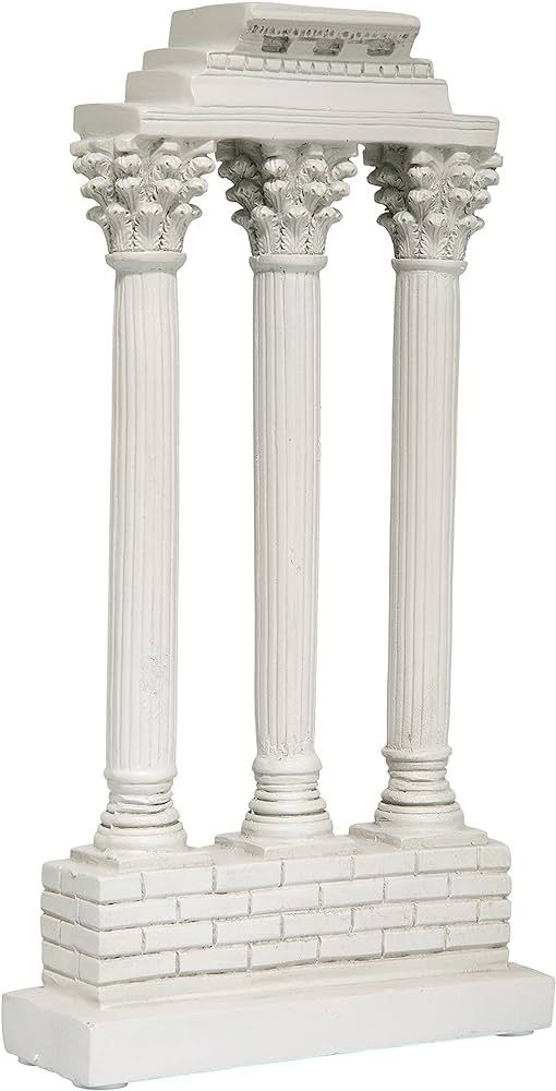 Design Toscano Roman Forum Temple of Castor and Pollux Straight Column Decorative Statue, 8 Inch,... | Amazon (US)