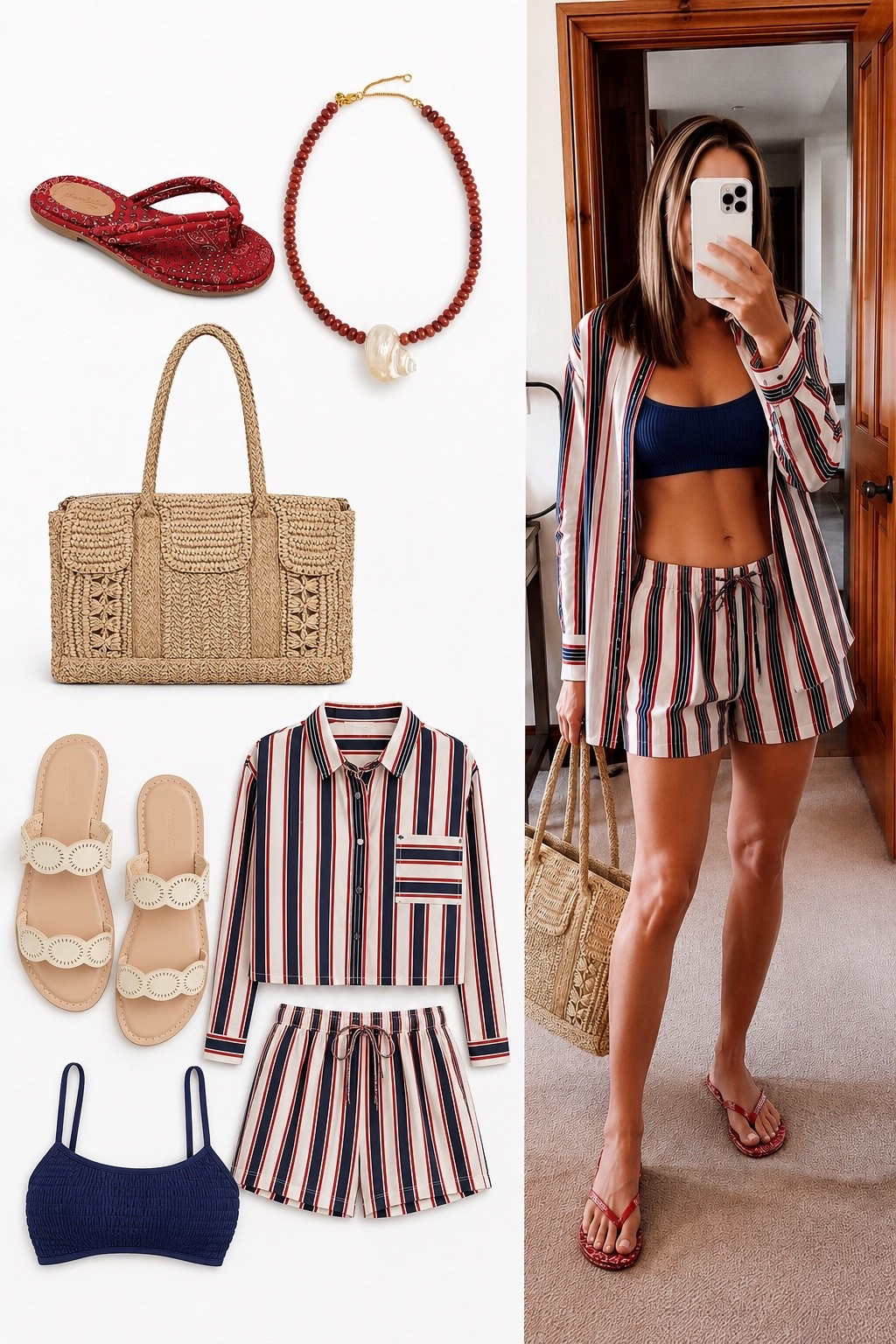 Headed to the pool in this new Target summer outfit also perfect for the 4th of July
