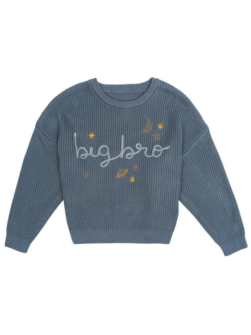 Modern Moments by Gerber Toddler Boy Sibling Matching Sweater, Sizes 12M-5T | Walmart (US)