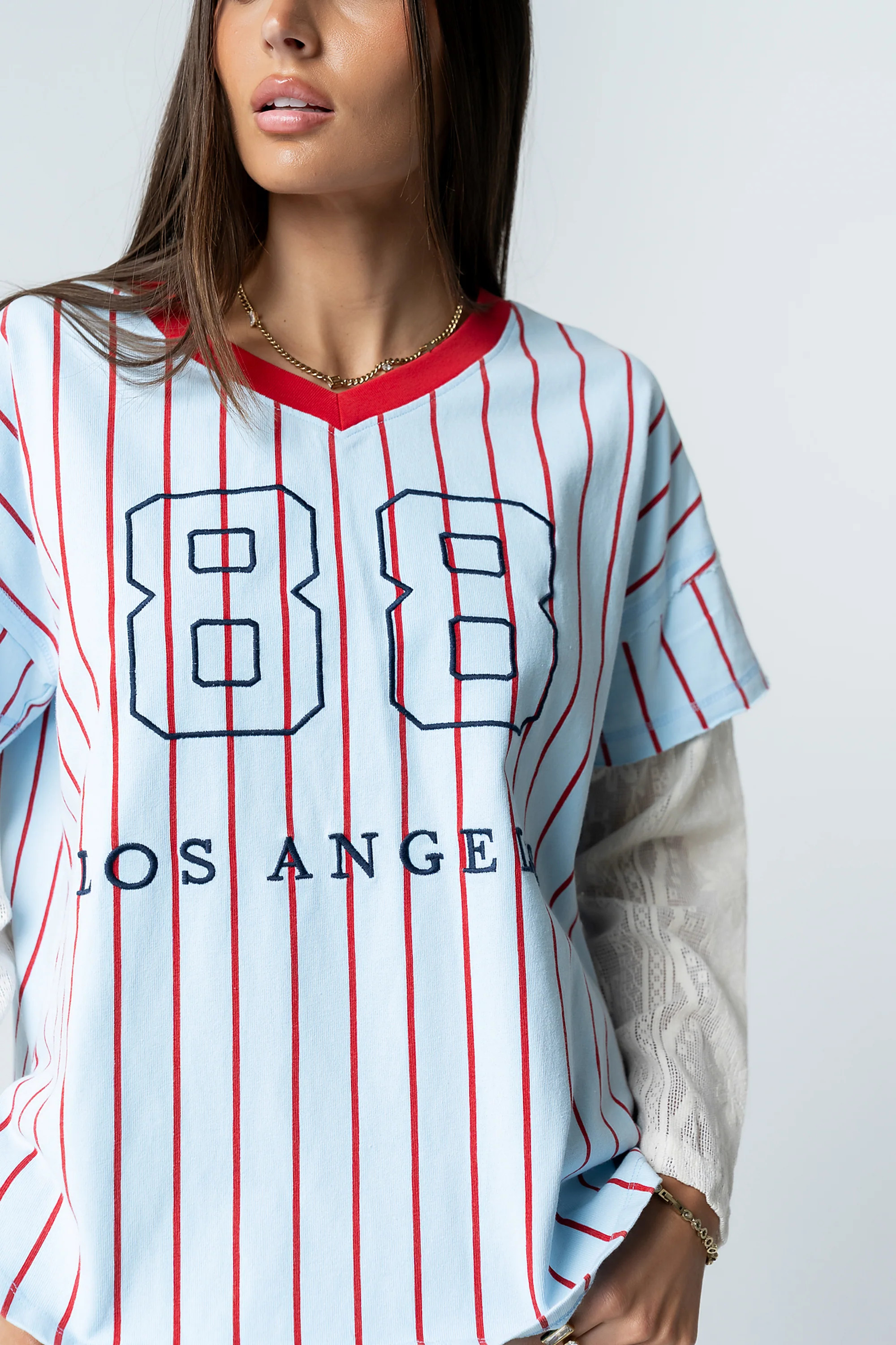 Home Run Oversized Tee in Blue | Böhme US