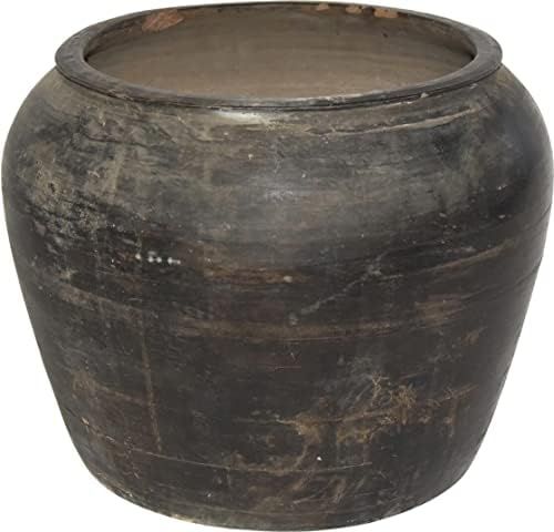 Jar Vase Medium Ebony Black Porcelain Ceramic Handmade Hand-Crafted | Amazon (US)
