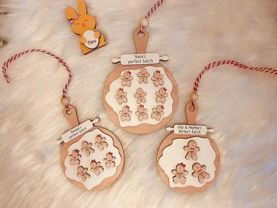 Personalized Gingerbread Christmas Ornament 2025, Grandma & Grandpa's Perfect Batch, Cookie Ornam... | Etsy (US)